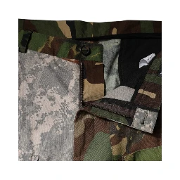Multicolor Patchwork Camouflage Cargo Pants