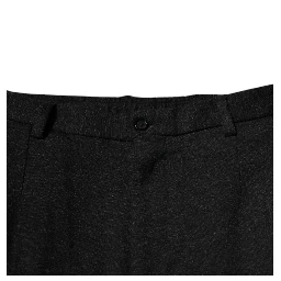 Black Viscose Cargo Men Casual Pants