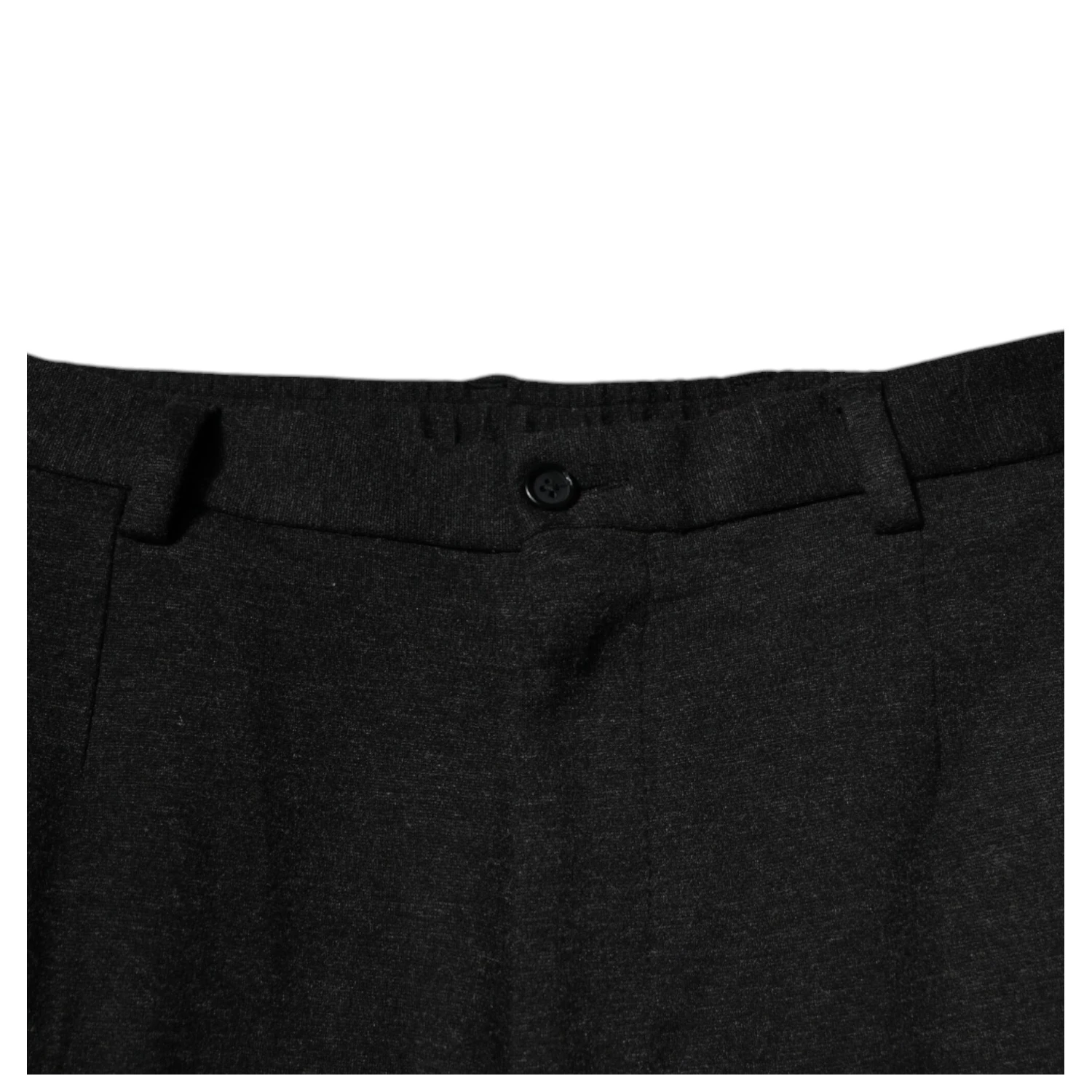 Black Viscose Cargo Men Casual Pants