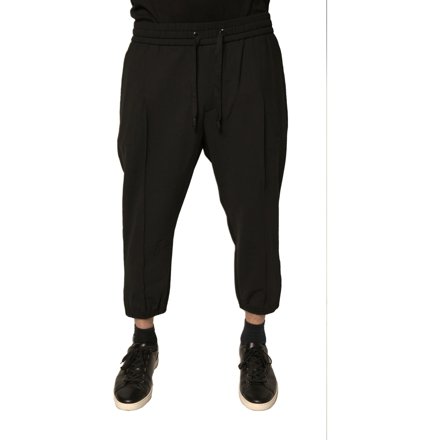 Black Wool Jogger Jogging Pants