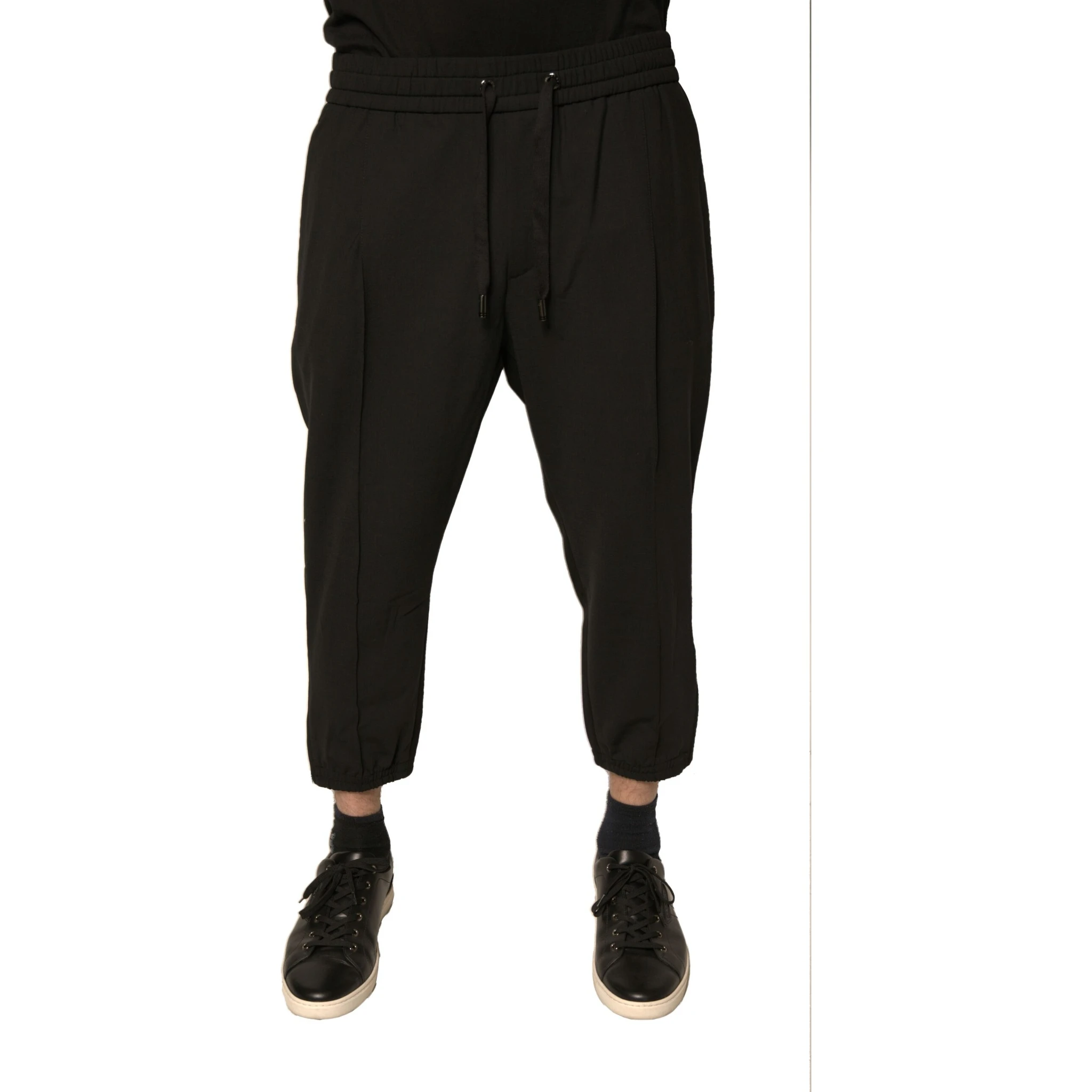 Black Wool Jogger Jogging Pants