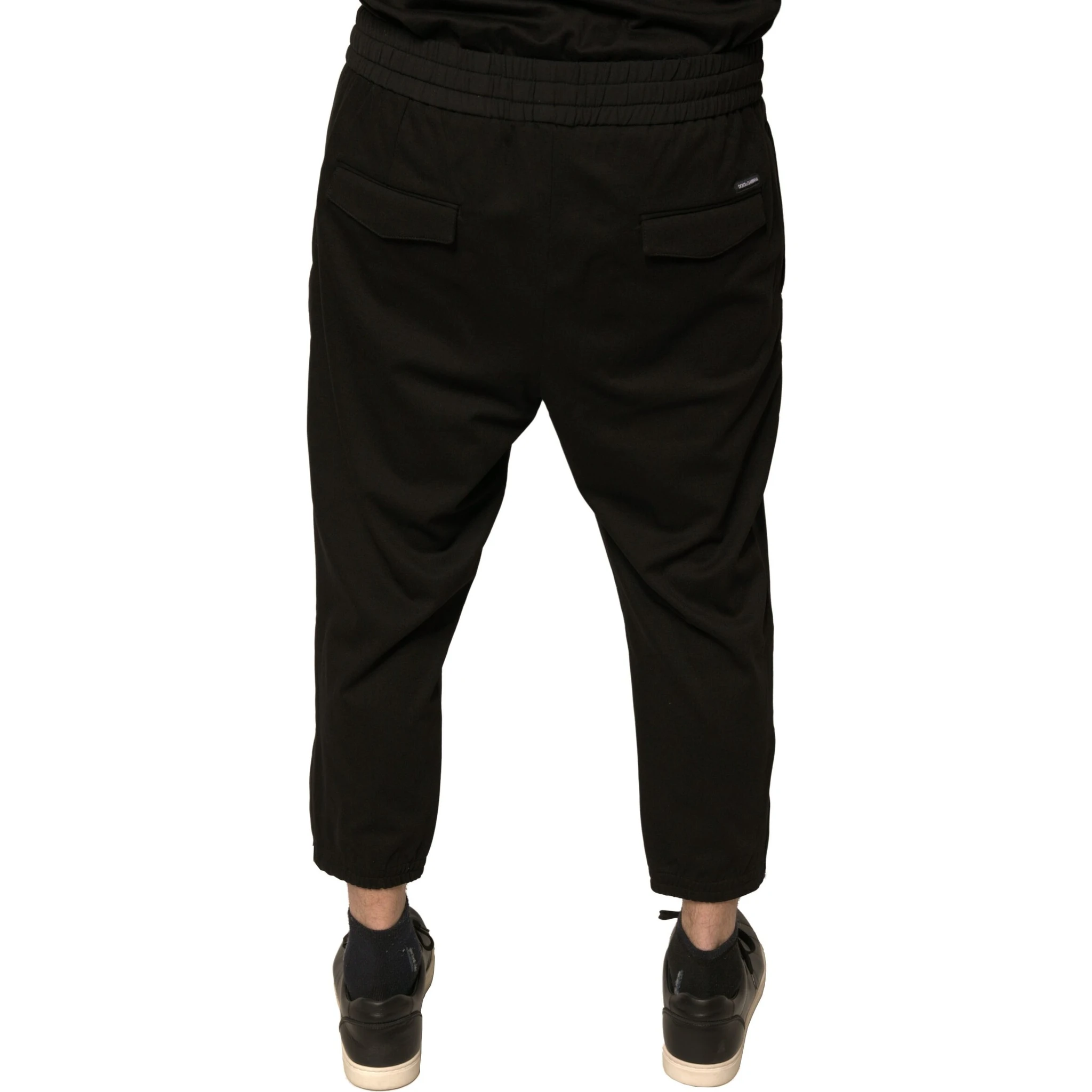Black Wool Jogger Jogging Pants