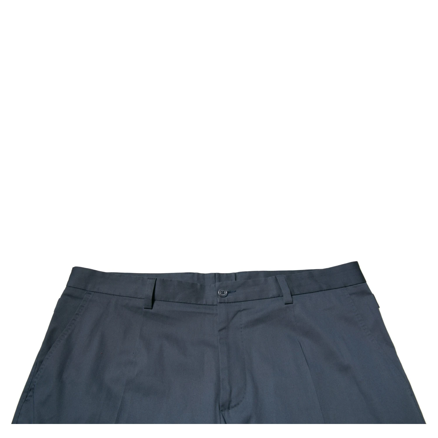 Blue Cotton Men Skinny Dress Pants