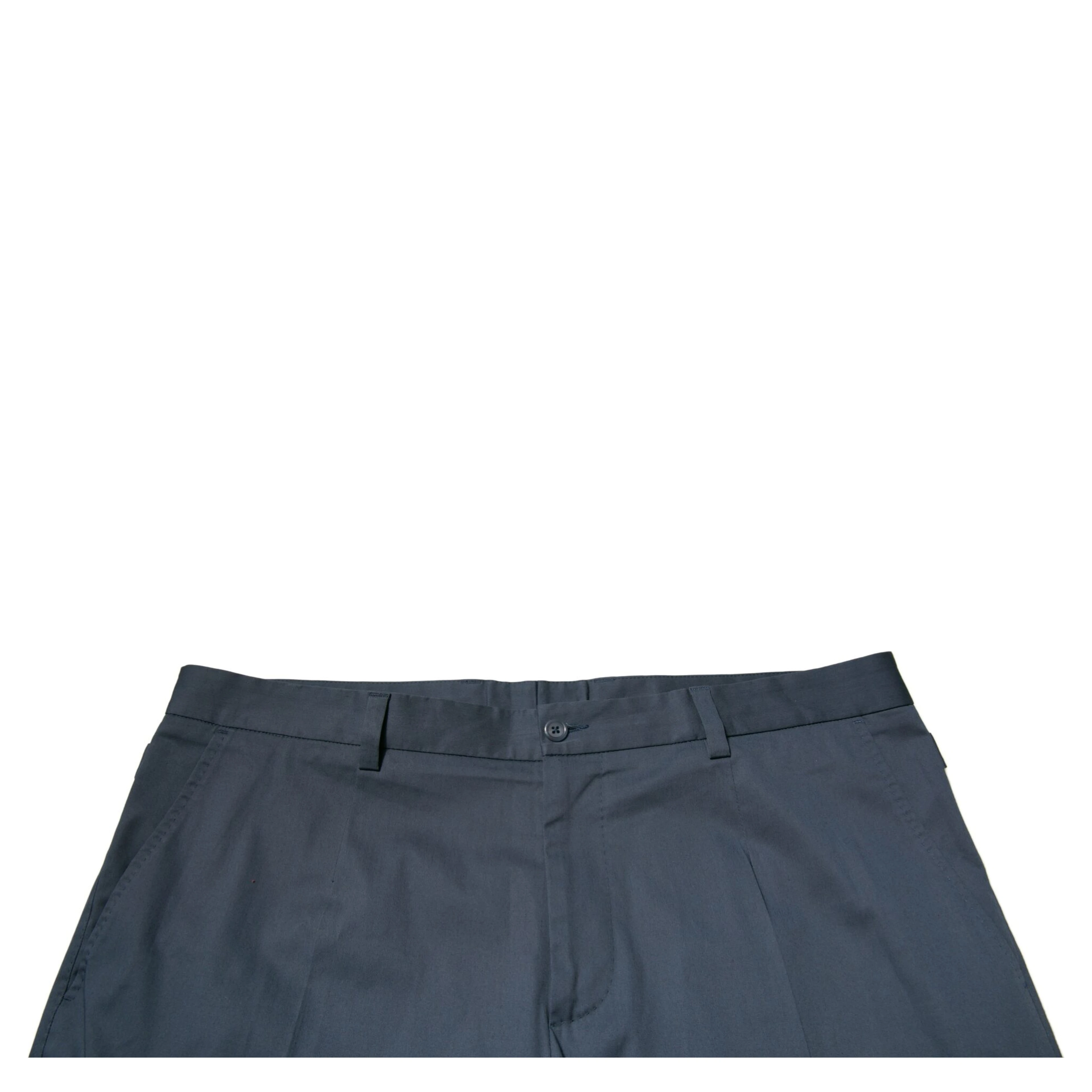 Blue Cotton Men Skinny Dress Pants