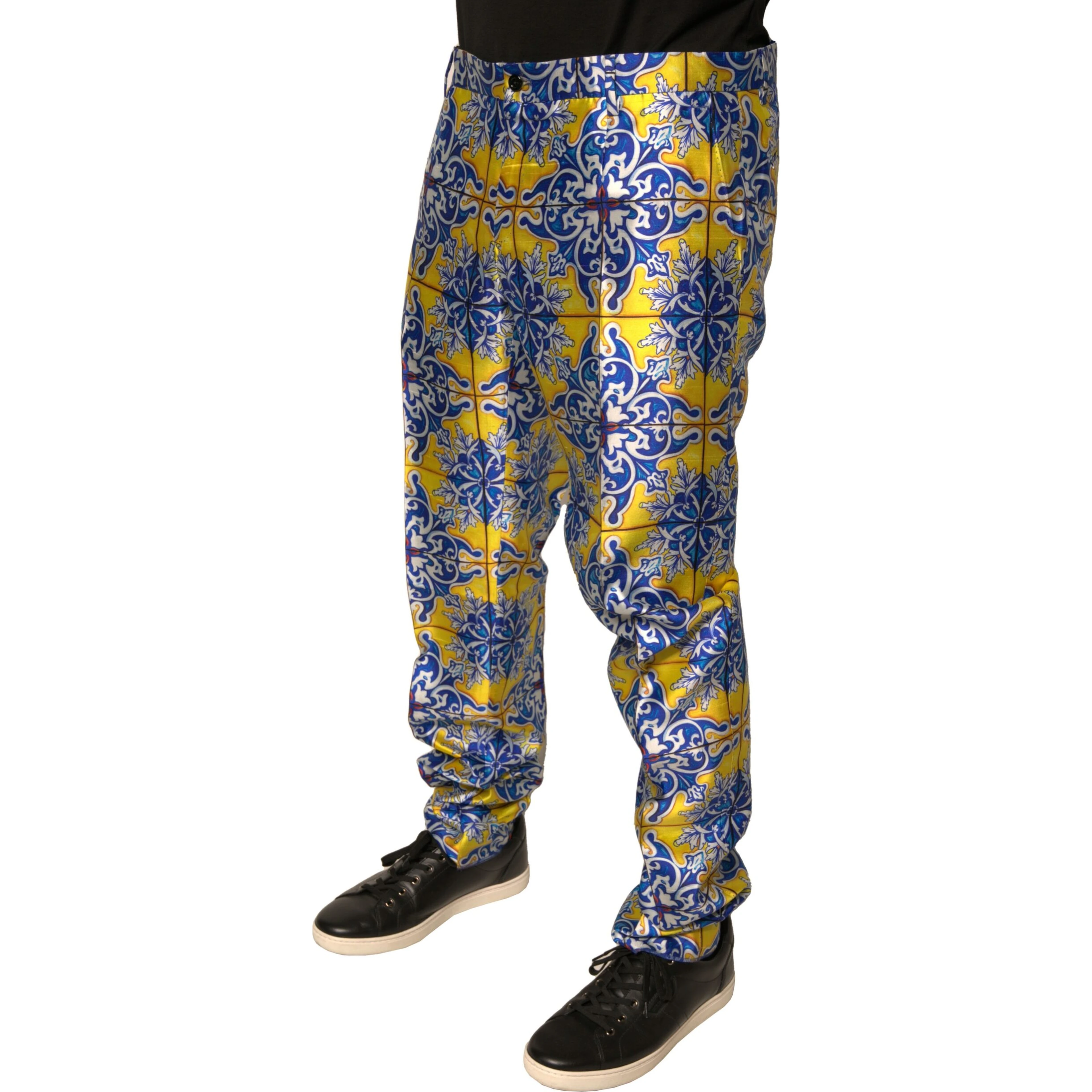 Multicolor MajolicaSilk Skinny Pants