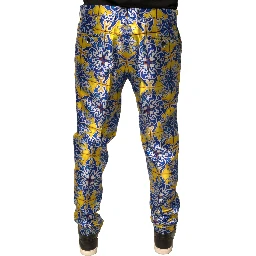 Multicolor MajolicaSilk Skinny Pants