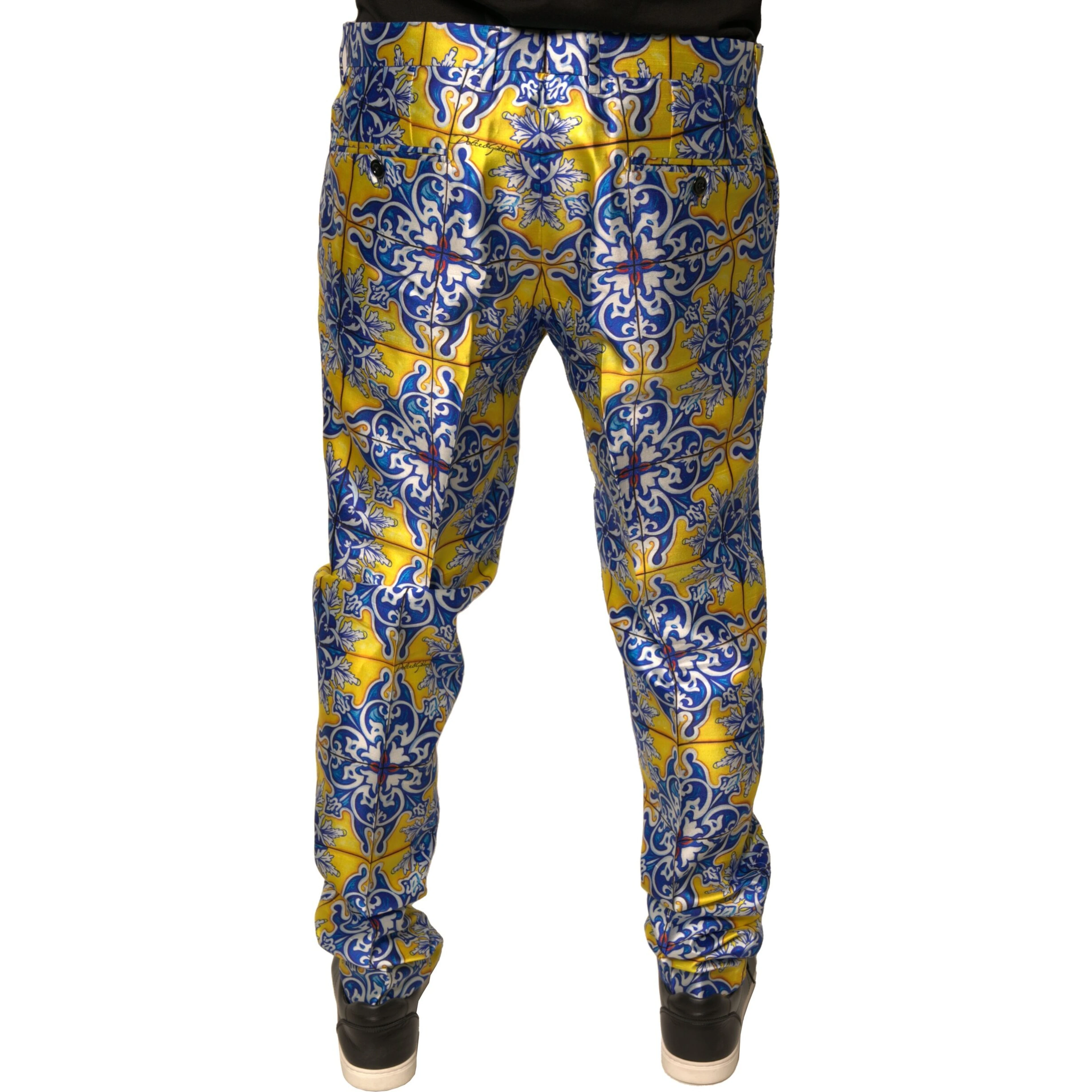 Multicolor MajolicaSilk Skinny Pants