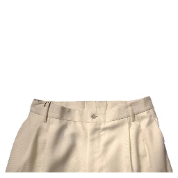 Off White Straight Dress Pants