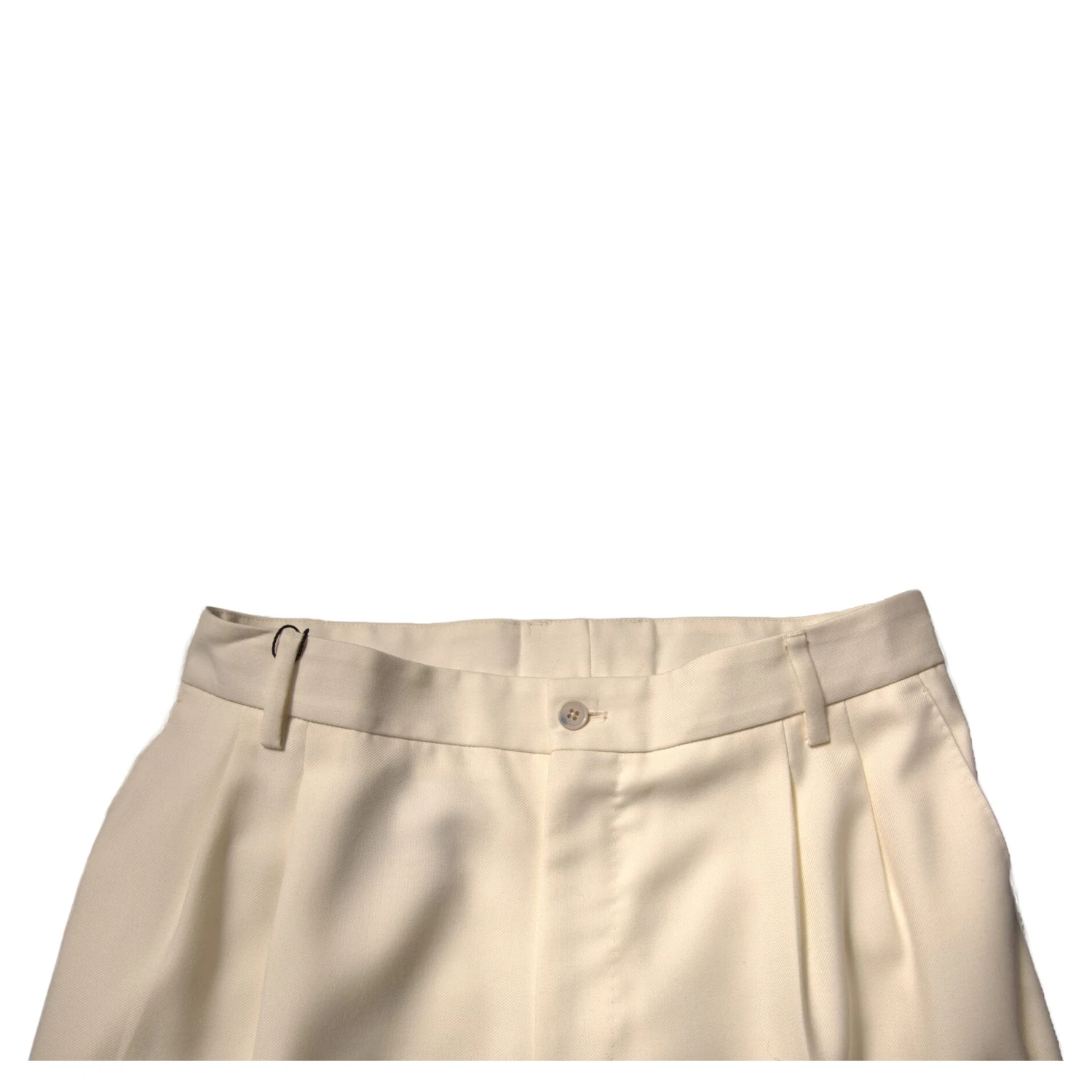 Off White Straight Dress Pants