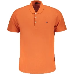 Orange Cotton Polo Shirt