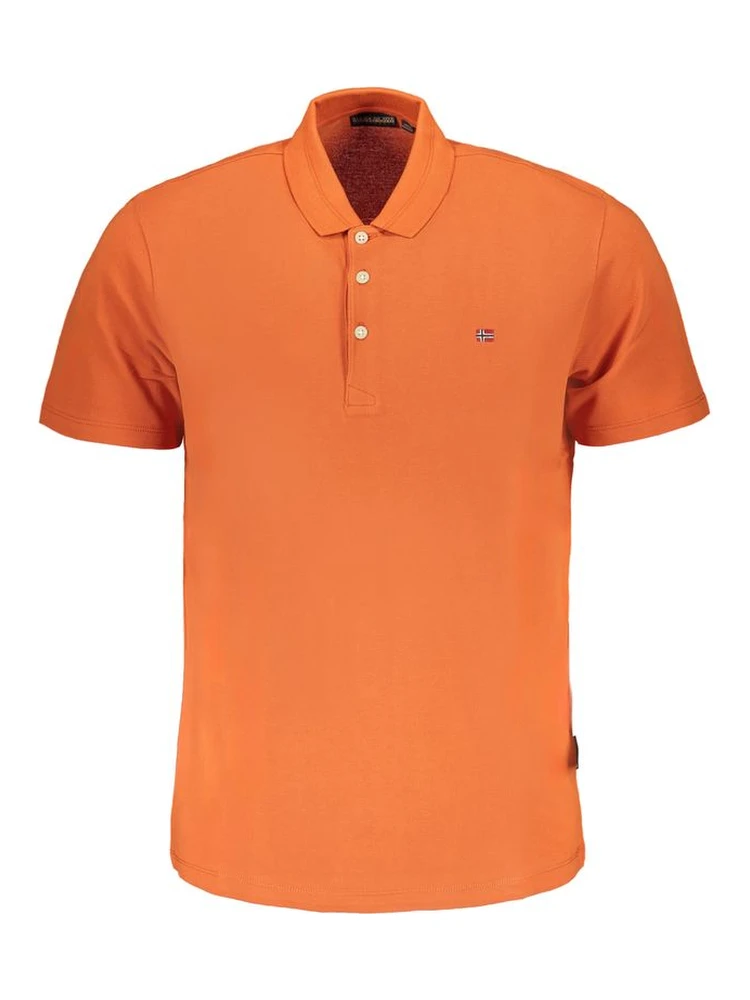 Orange Cotton Polo Shirt