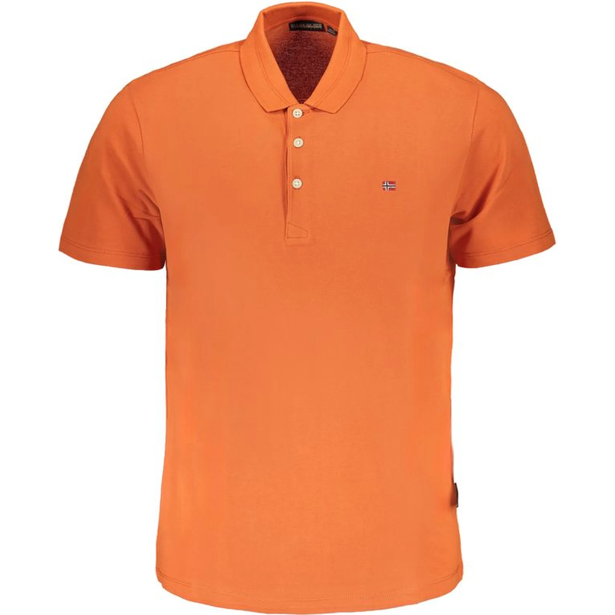 Orange Cotton Polo Shirt