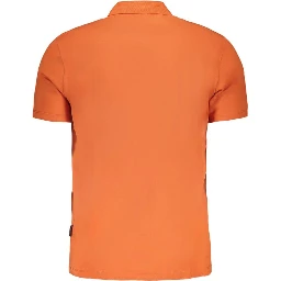Orange Cotton Polo Shirt