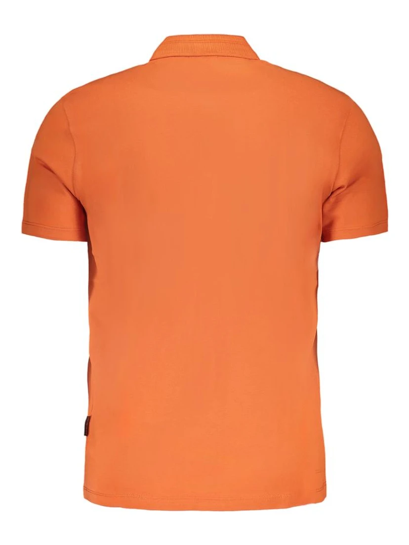 Orange Cotton Polo Shirt