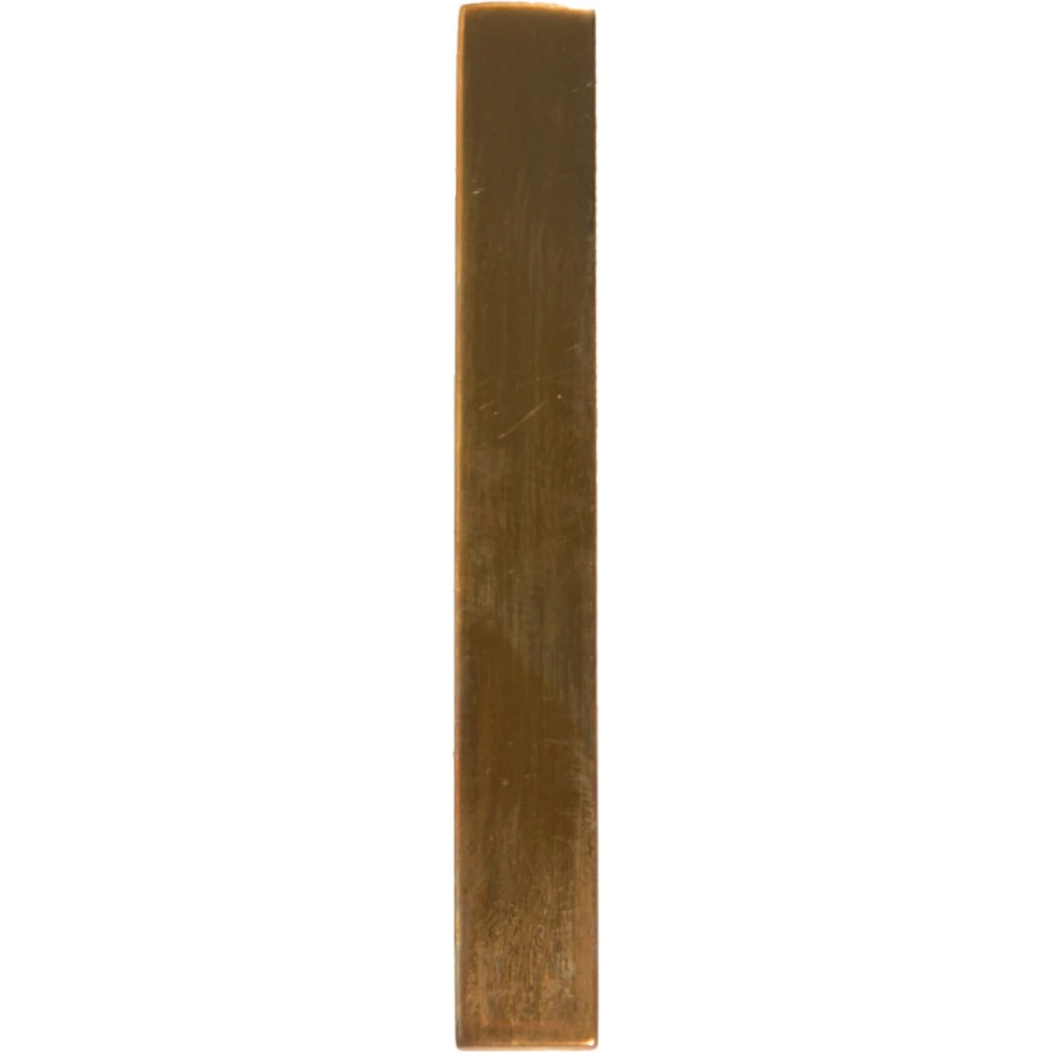 Gold Tone Brass Logo Branded Tie Clip Bar