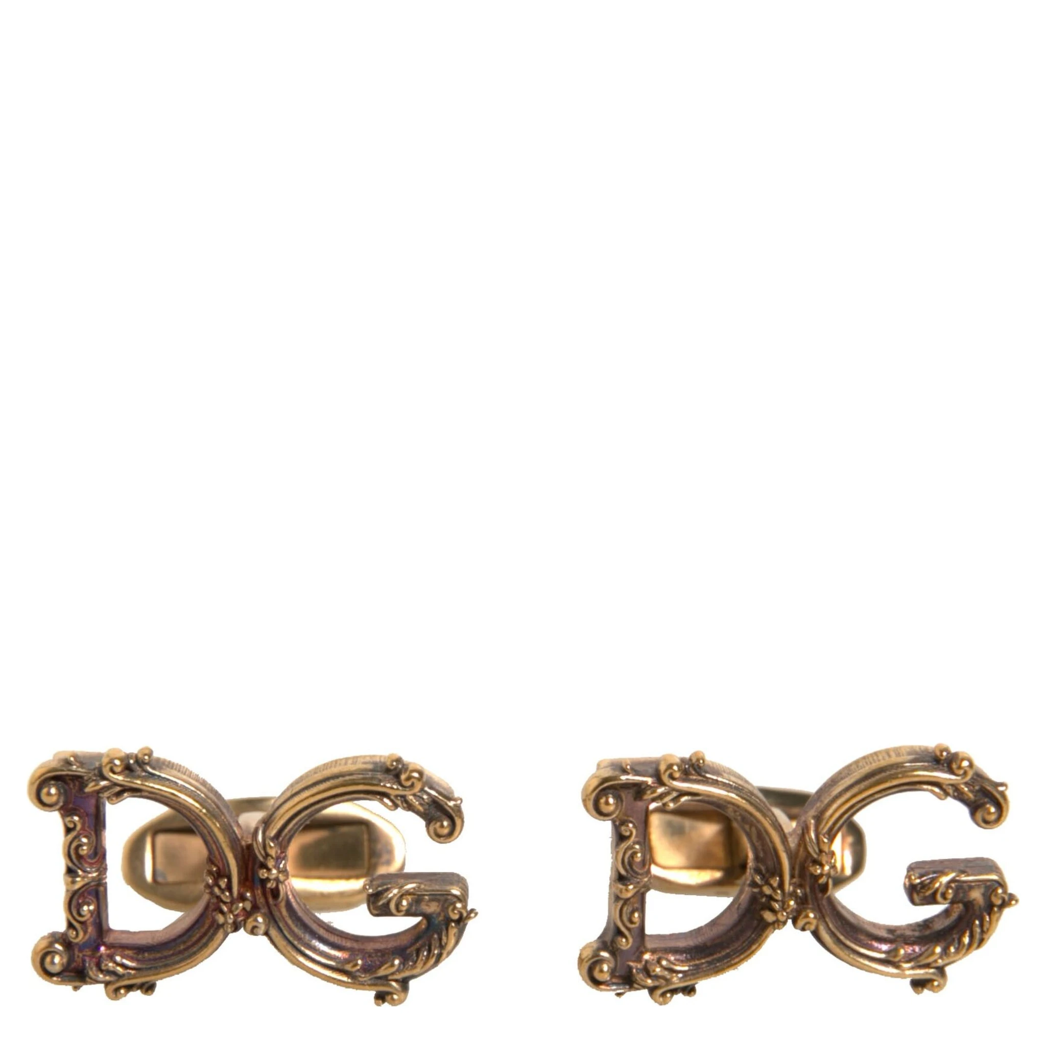 Gold Tone 925 Sterling Silver DG Logo Cufflink