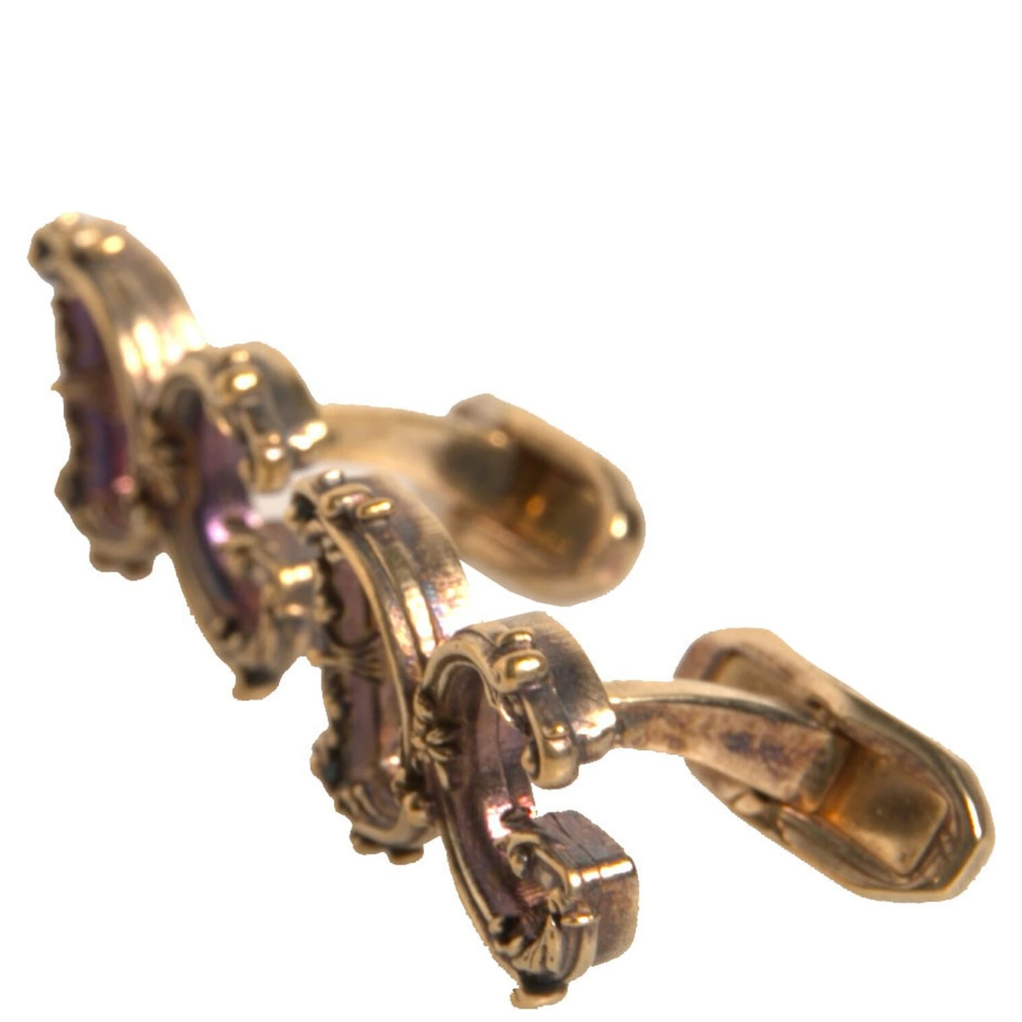 Gold Tone 925 Sterling Silver DG Logo Cufflink