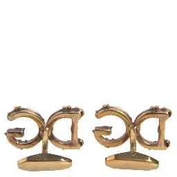 Gold Tone 925 Sterling Silver DG Logo Cufflink
