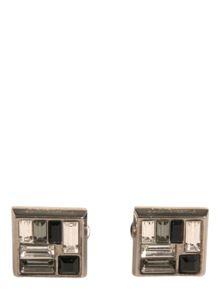 Silver Plated Brass Pin Crystal Cufflinks alternative