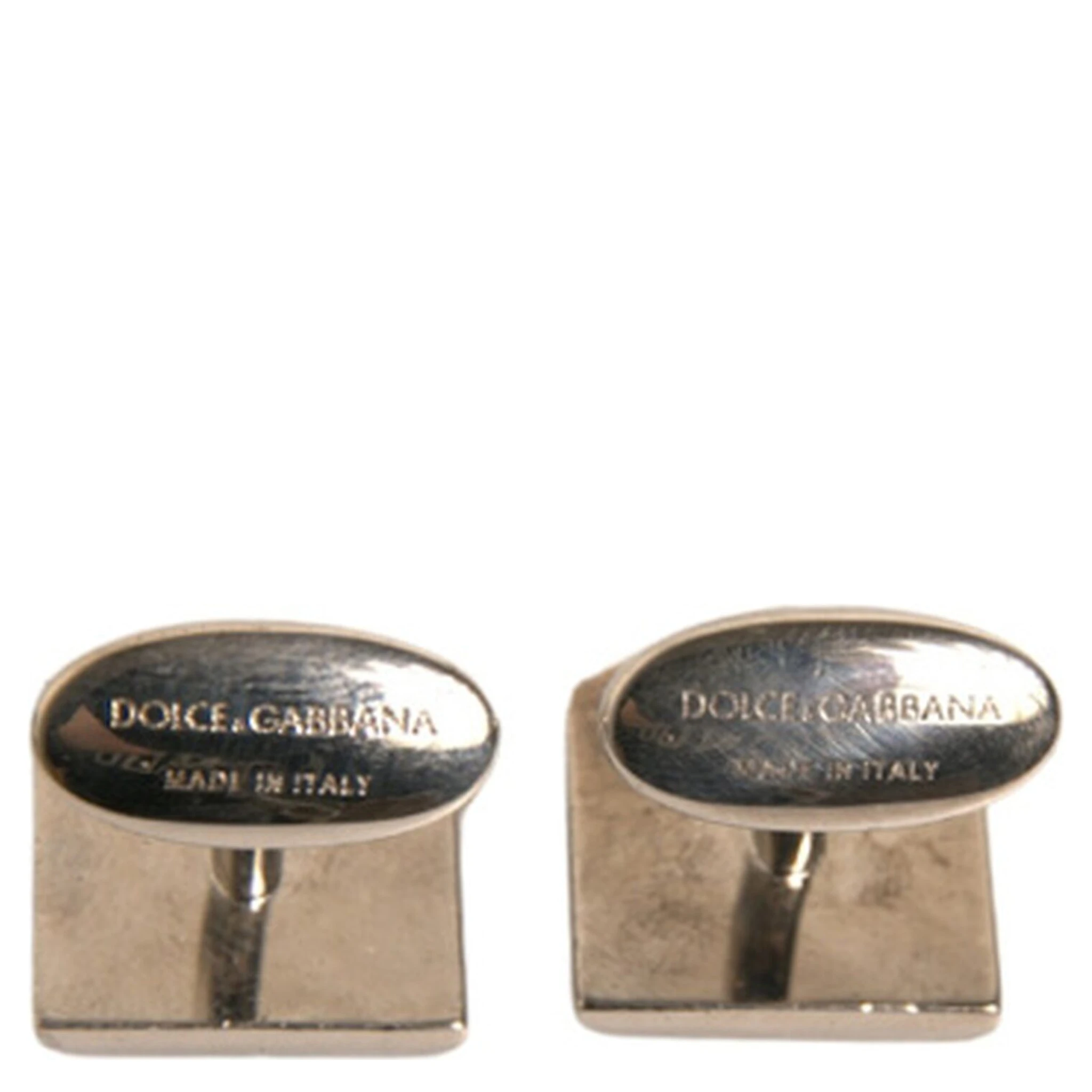 Silver Plated Brass Pin Crystal Cufflinks