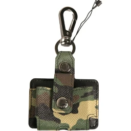 Multicolor Camouflage Leather Metal Airpods Case