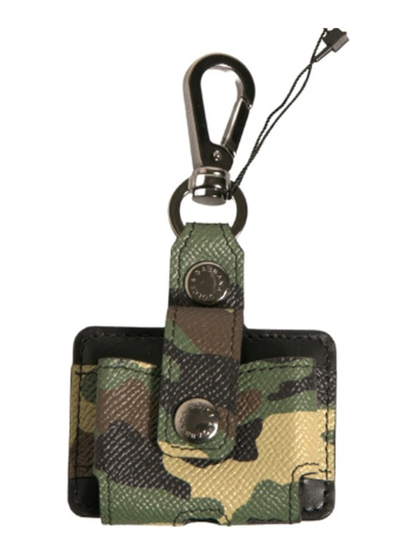 Multicolor Camouflage Leather Metal Airpods Case