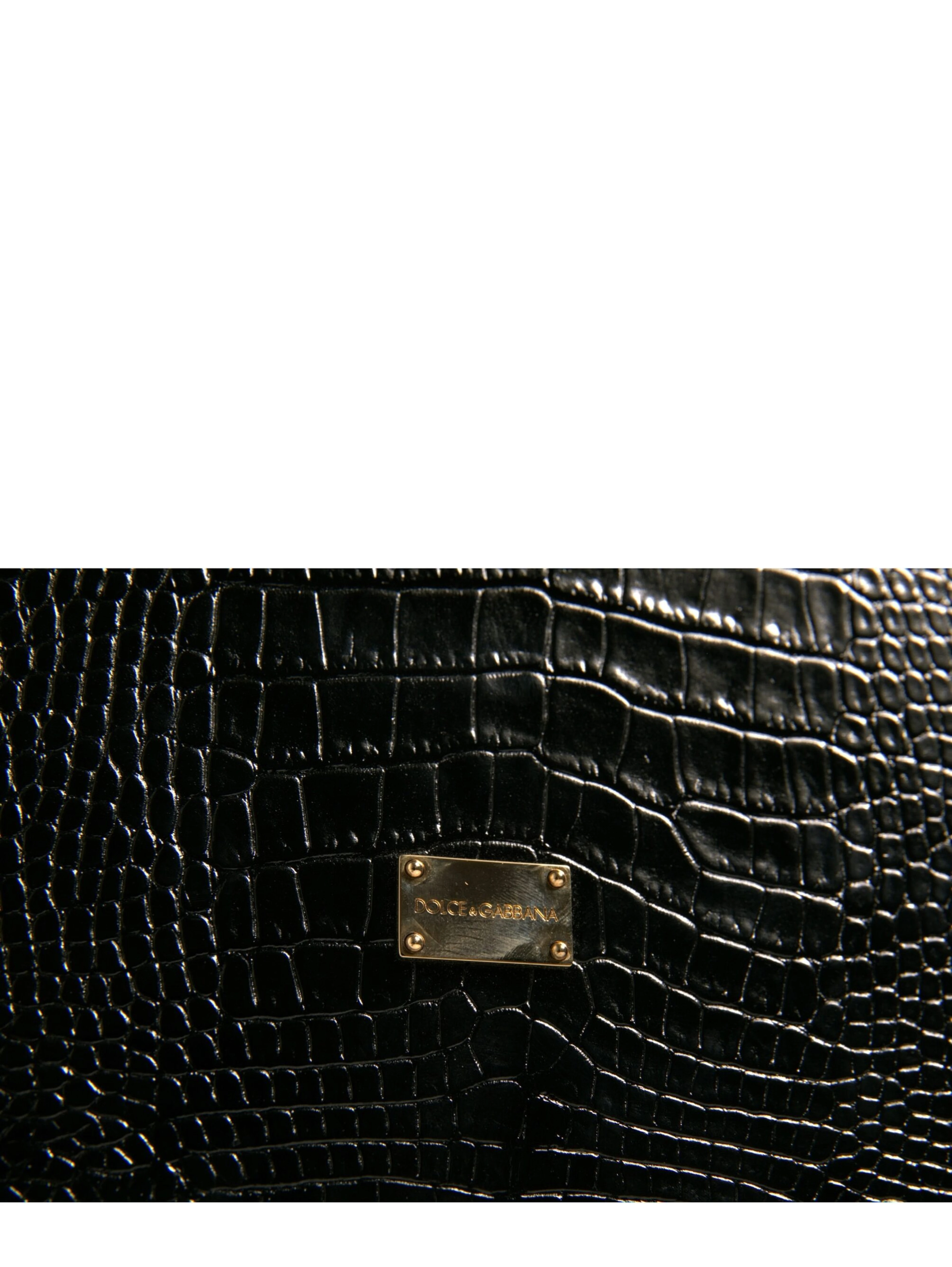Elegant Black Leather Logo Plaque Holder Catalogue Case