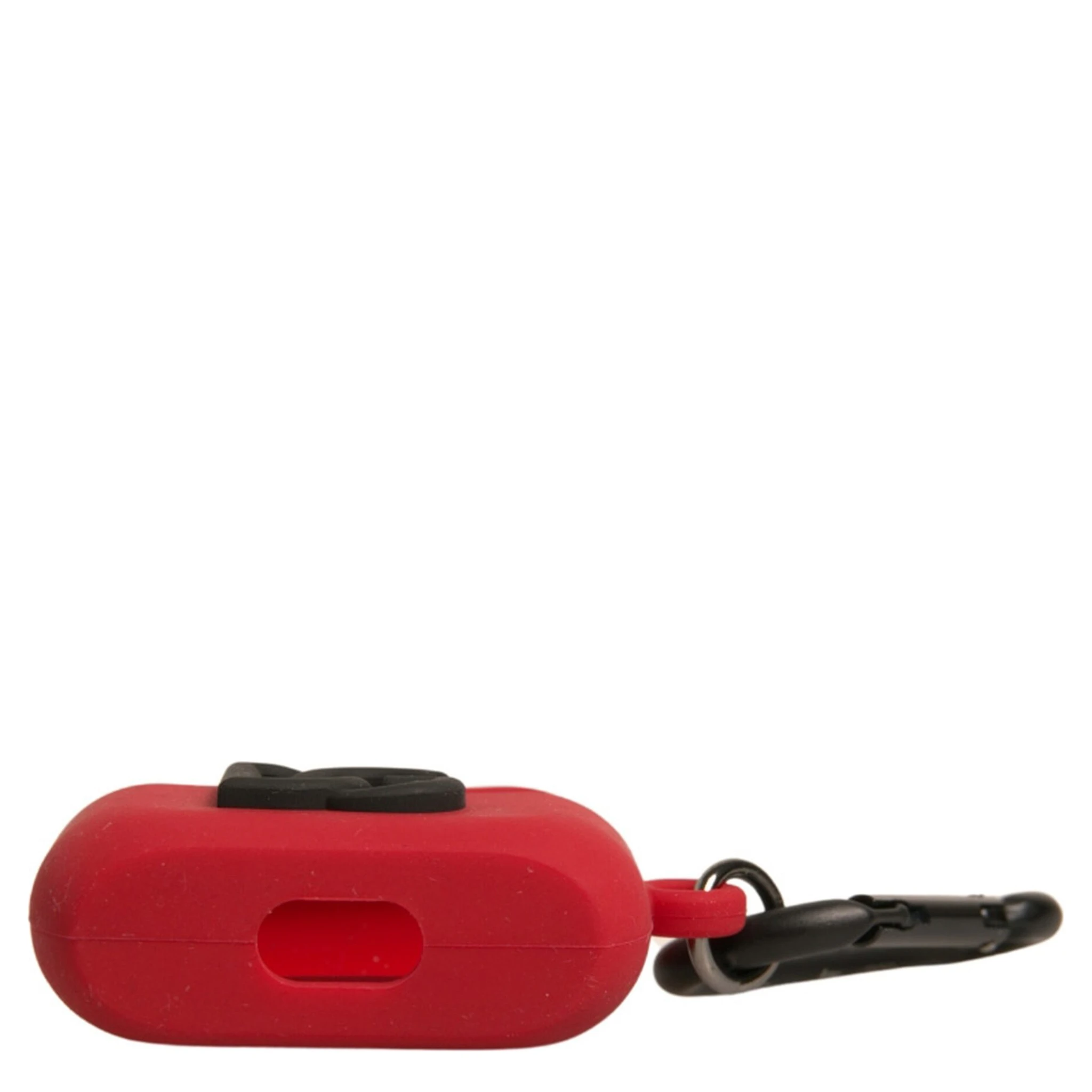 Red Silicone Rubber Logo Embossed Airpods Case