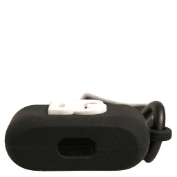 Black Silicone Rubber Logo Embossed Airpods Case