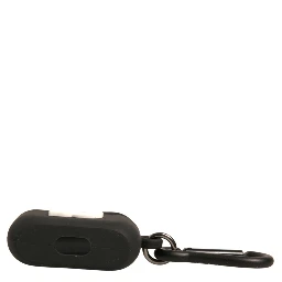 Black Silicone Rubber Logo Embossed Airpods Case