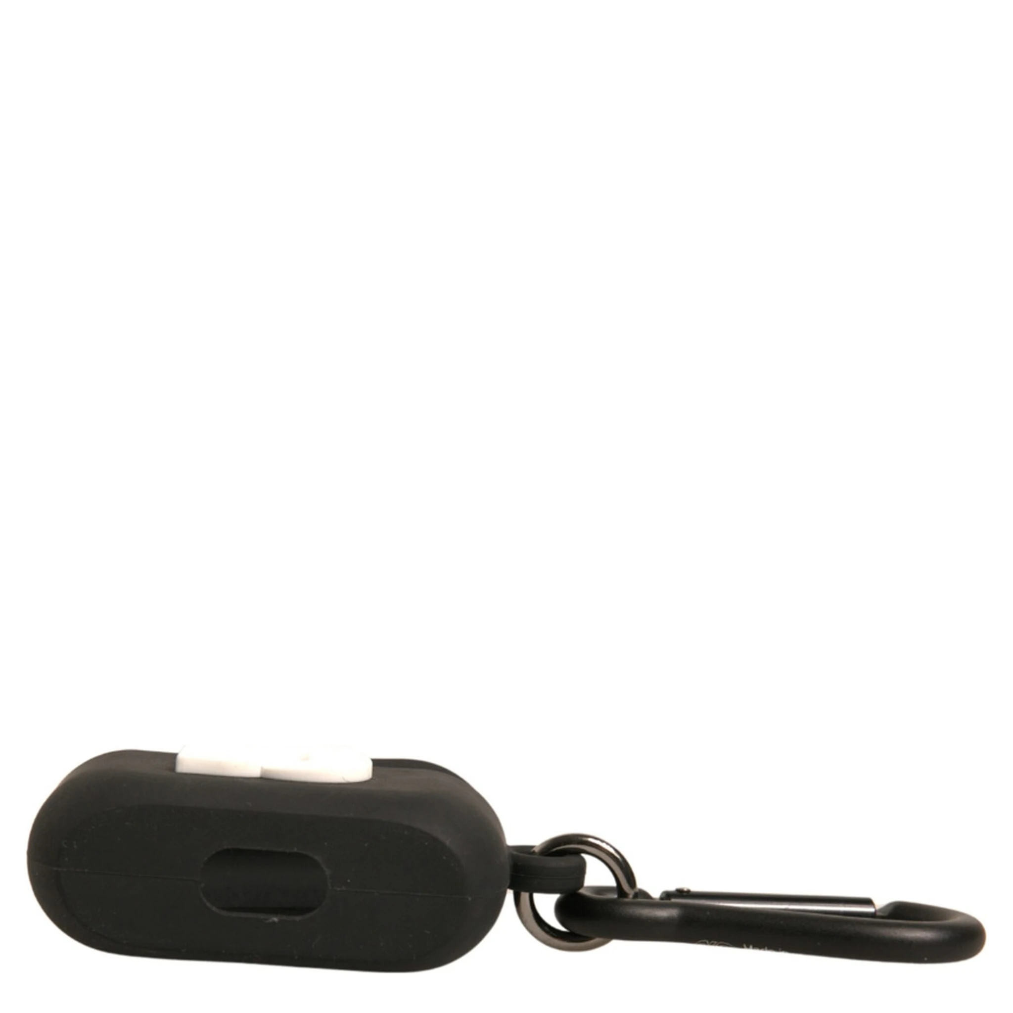 Black Silicone Rubber Logo Embossed Airpods Case