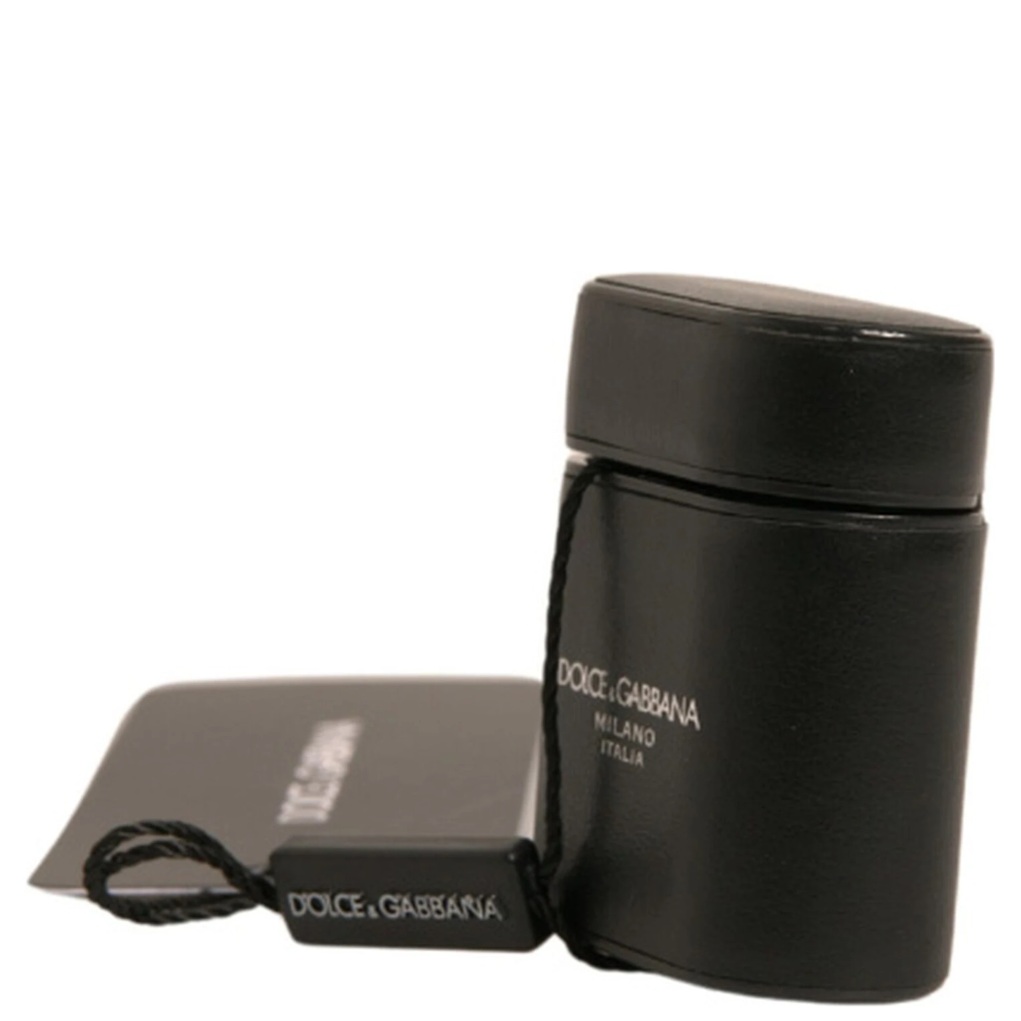 Black PVC Logo Print Flip Holder Airpods Case