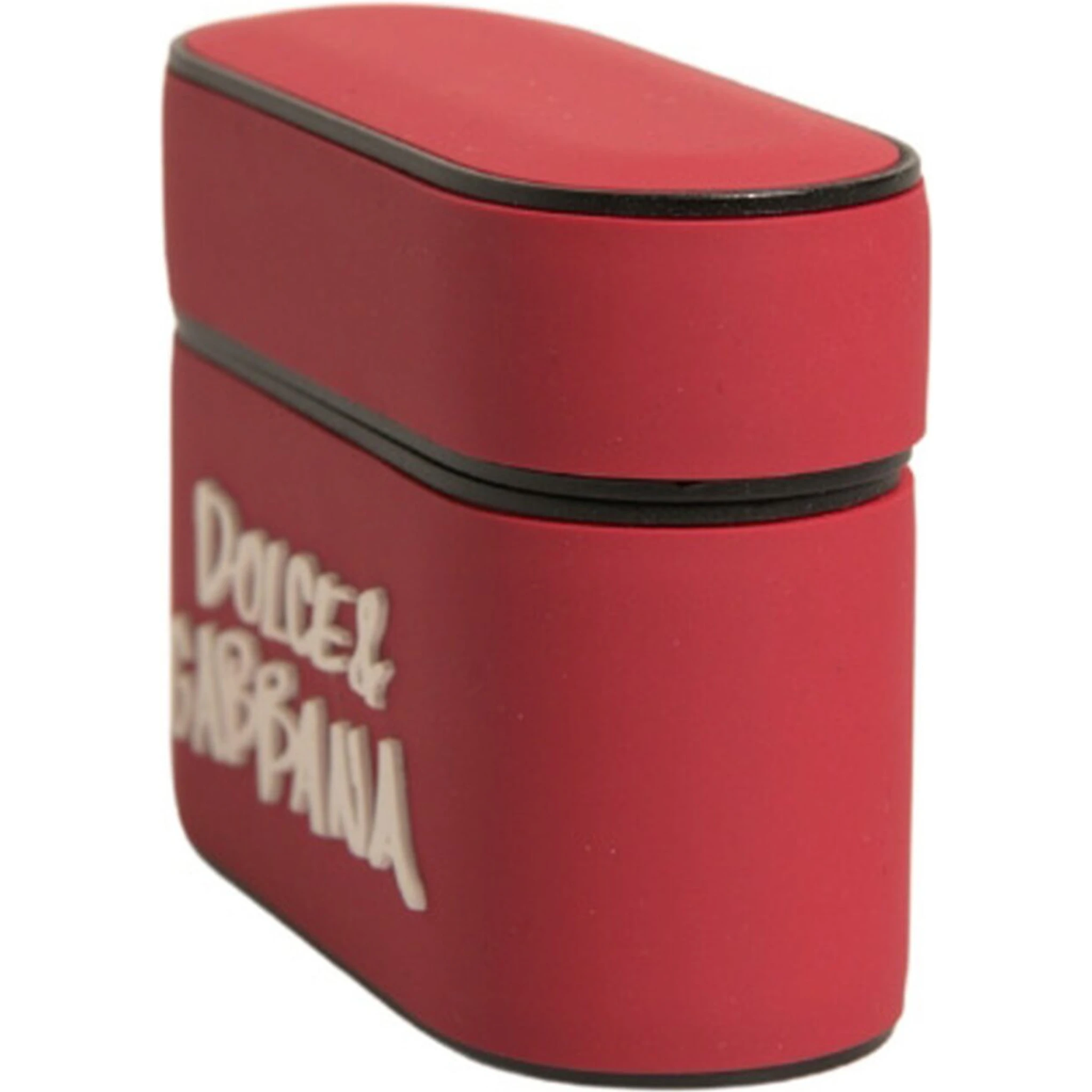 Red PVC Embossed Logo Plaque Holder Airpods Case