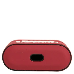 Red PVC Embossed Logo Plaque Holder Airpods Case