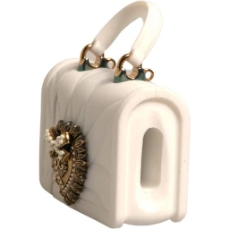 White Silicone Devotion Heart Cover Hand Bag Airpod Case