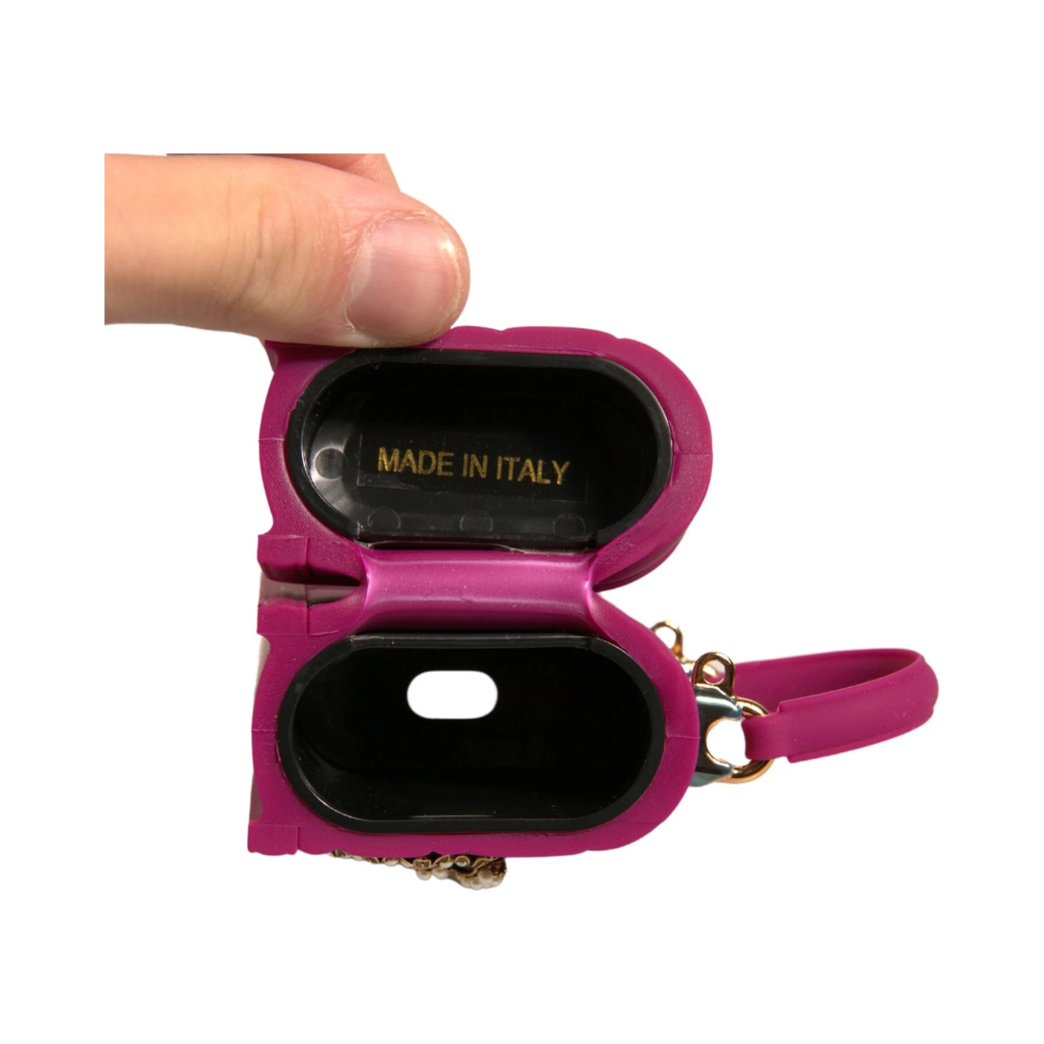 Pink Silicone Devotion Heart Cover Hand Bag Airpod Case