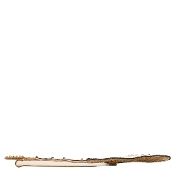 Gold Brass Beaded Guitar Pin Brooch