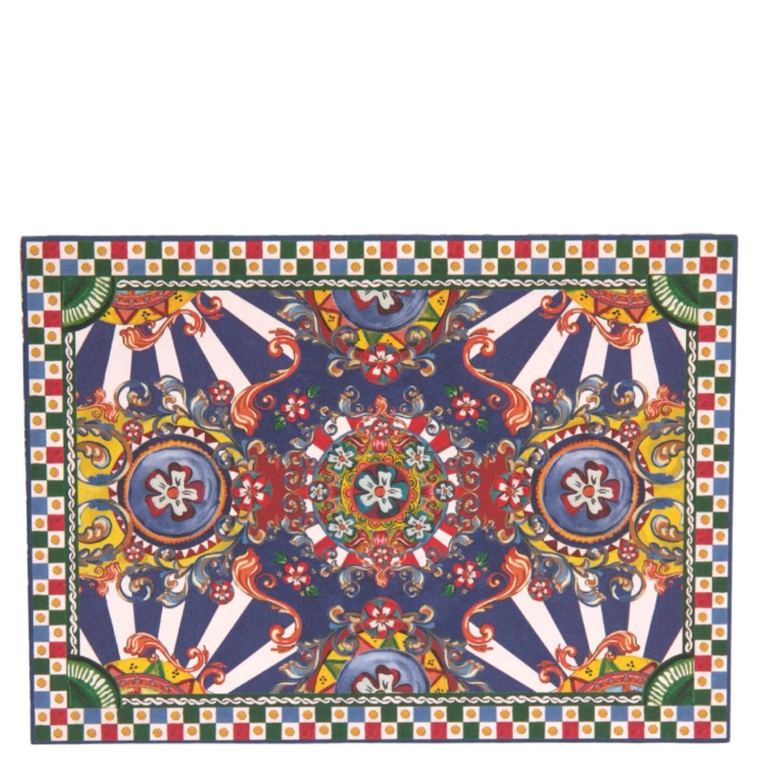 Multicolor Carretto Siciliano Envelope Post Card Holder