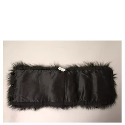 Black Fur Shoulder Collar Wrap Shawl Scarf