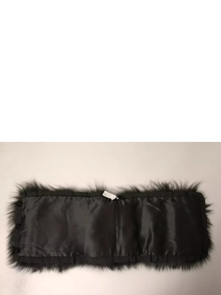 Black Fur Shoulder Collar Wrap Shawl Scarf alternative