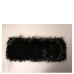 Black Fur Shoulder Collar Wrap Shawl Scarf