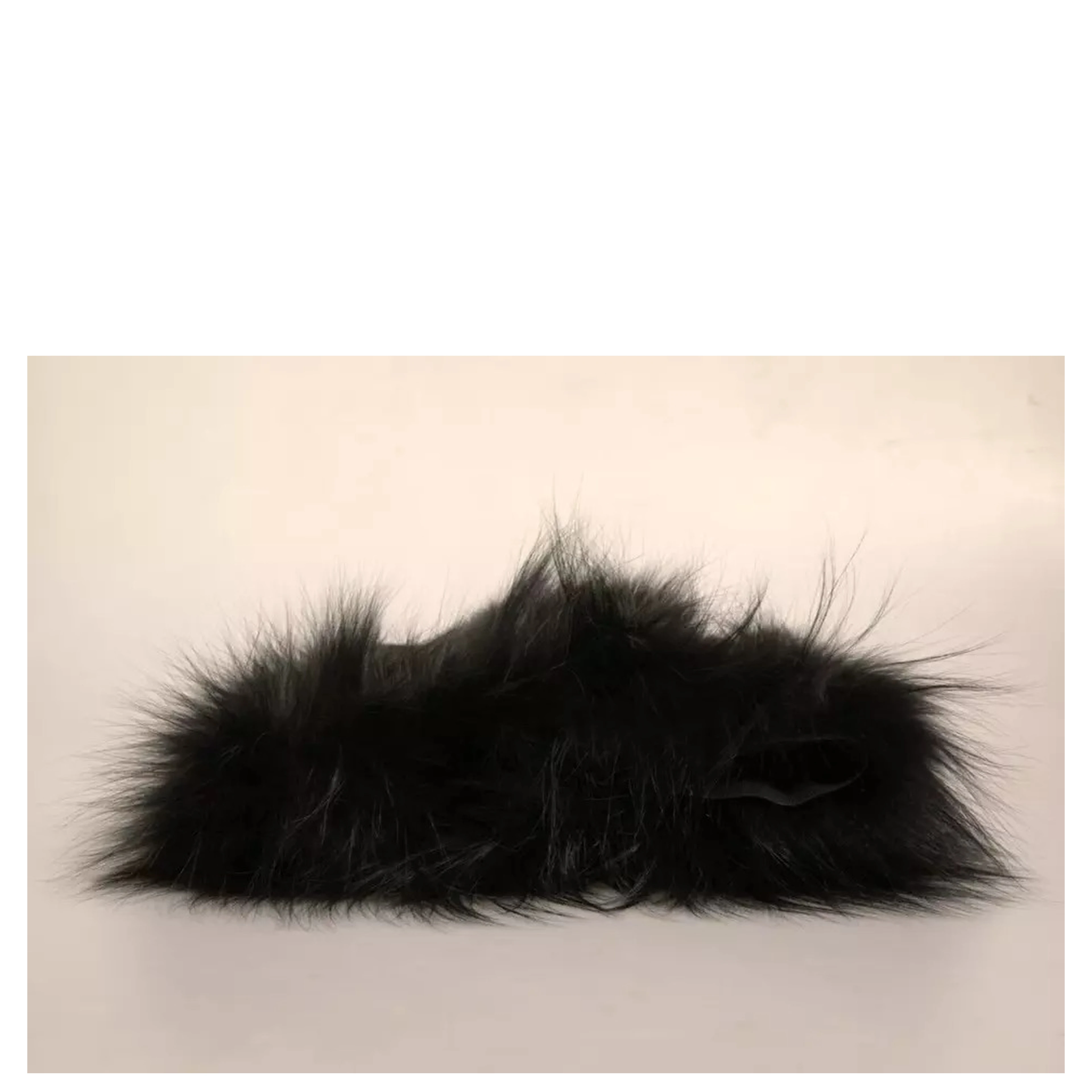Black Fur Shoulder Collar Wrap Shawl Scarf