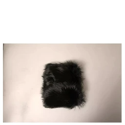 Black Fur Shoulder Collar Wrap Shawl Scarf