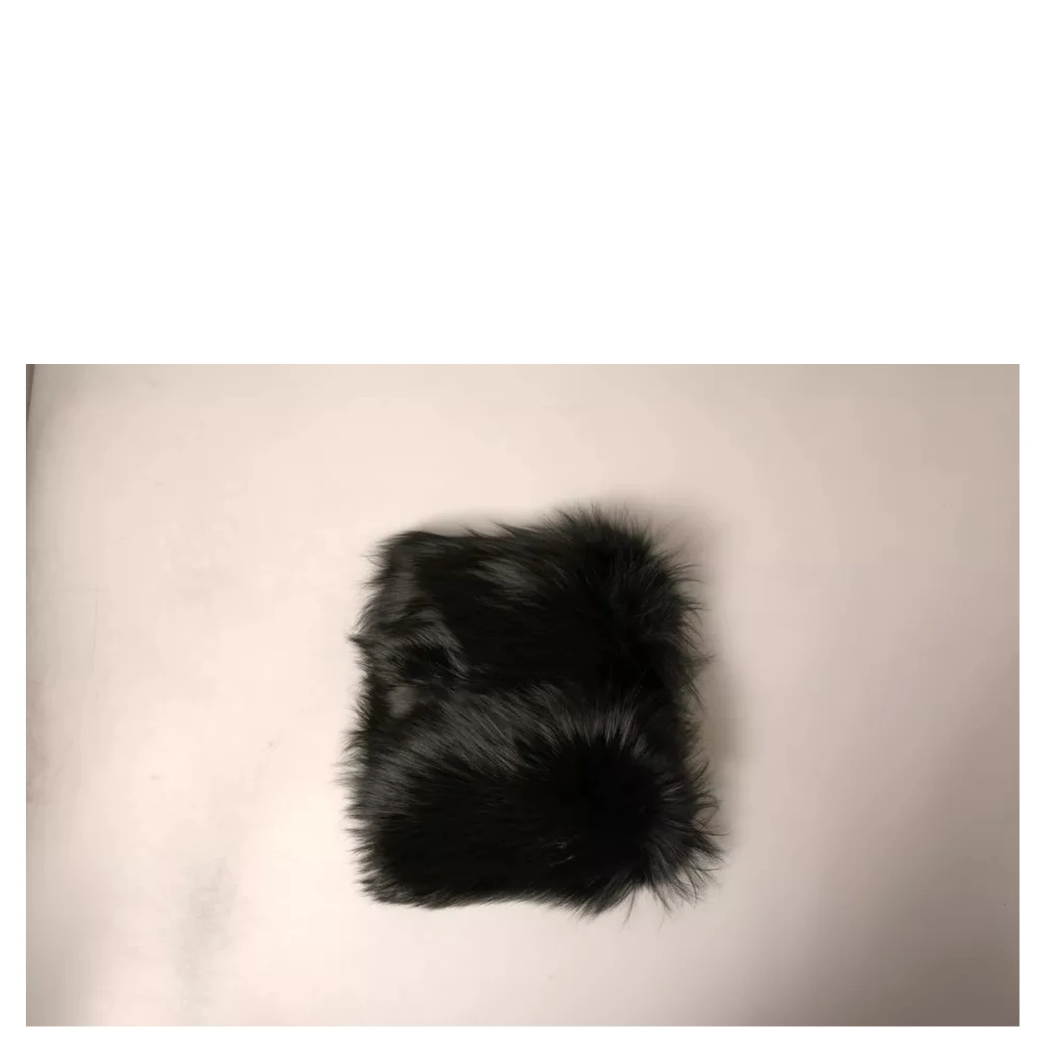 Black Fur Shoulder Collar Wrap Shawl Scarf