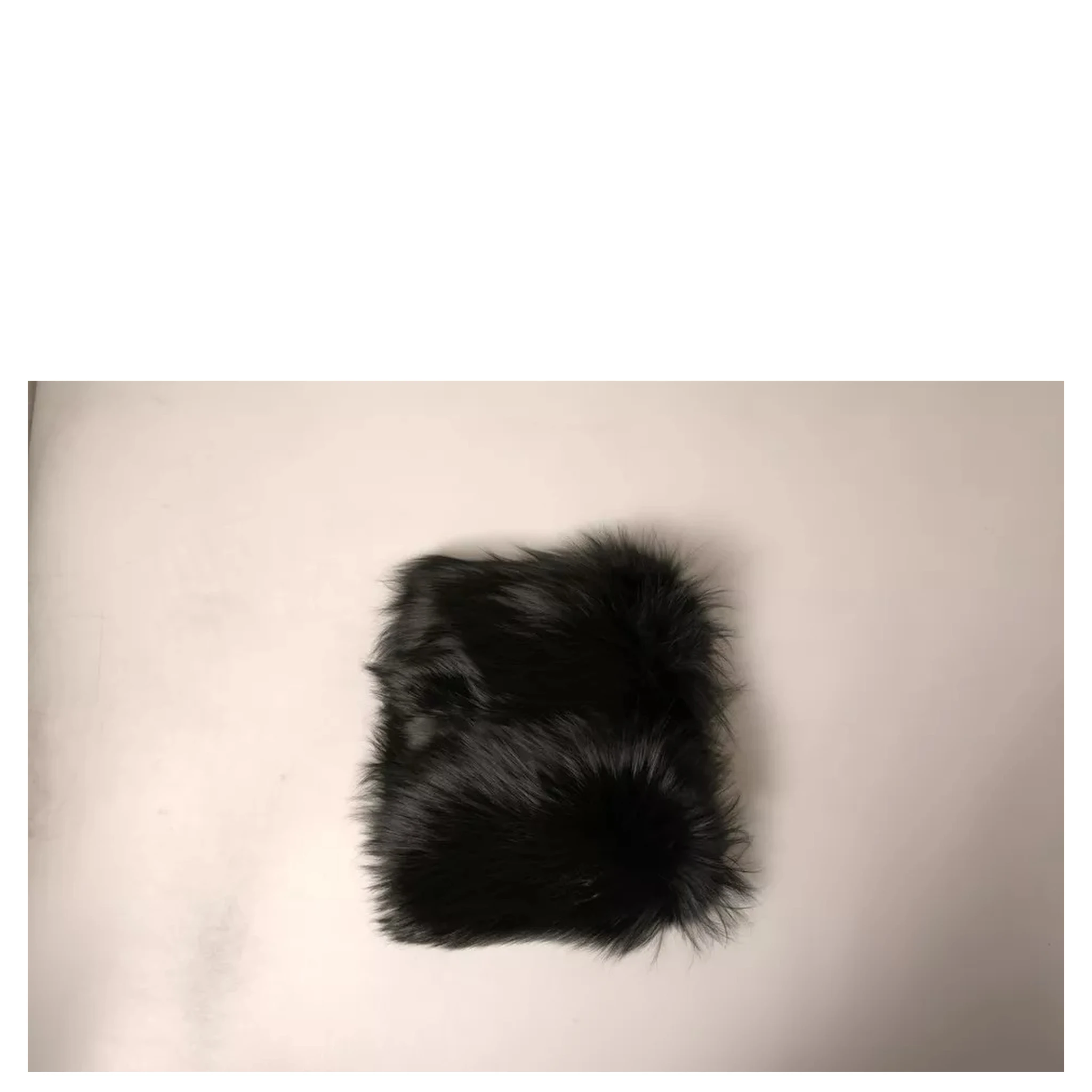Black Fur Shoulder Collar Wrap Shawl Scarf
