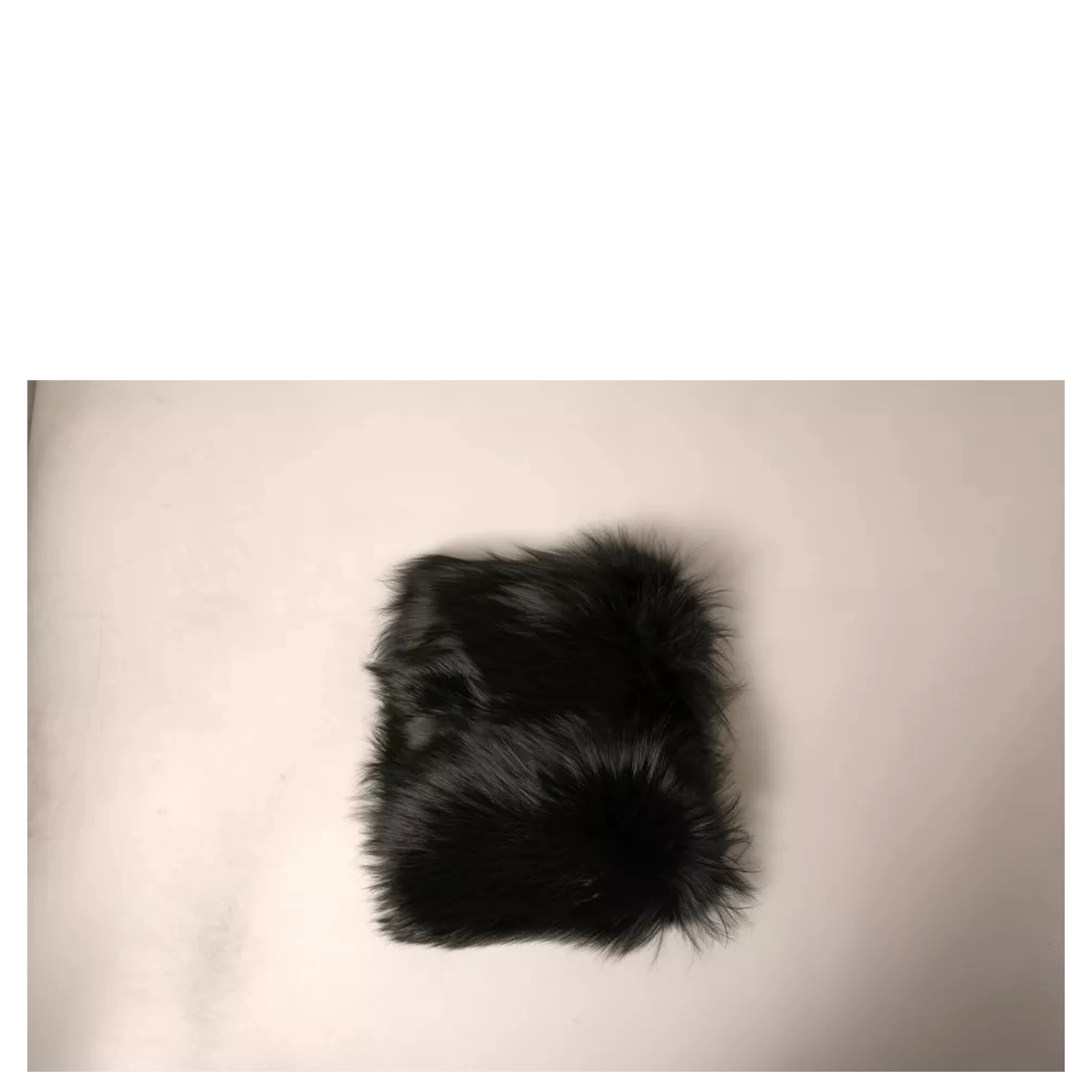Black Fur Shoulder Collar Wrap Shawl Scarf