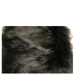 Black Fur Shoulder Collar Wrap Shawl Scarf