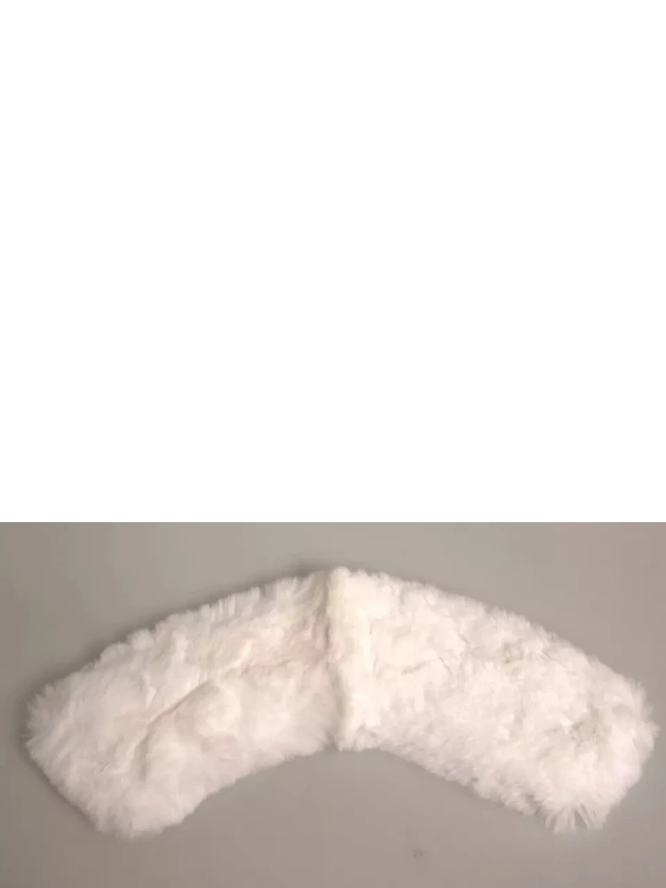 White Fur Shoulder Collar Wrap Shawl Scarf