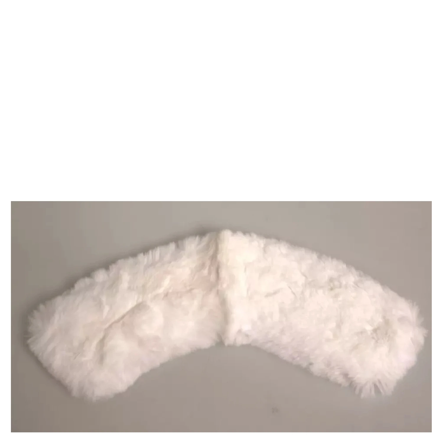 White Fur Shoulder Collar Wrap Shawl Scarf