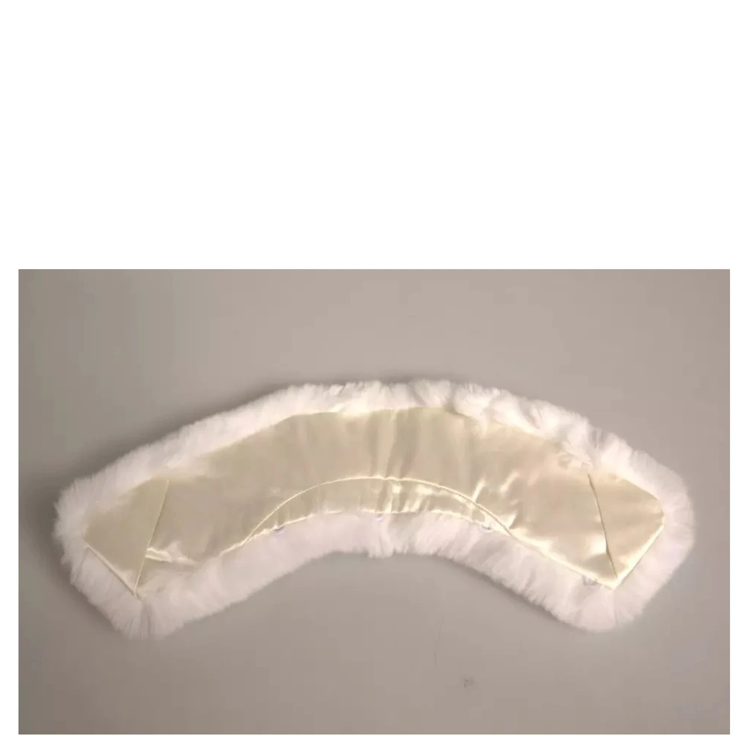 White Fur Shoulder Collar Wrap Shawl Scarf